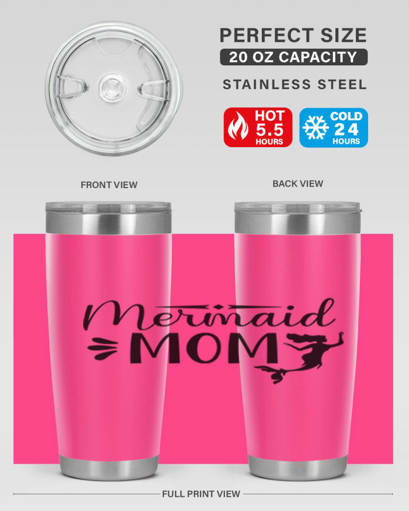 Mermaid Mom 372#- mermaid- Tumbler