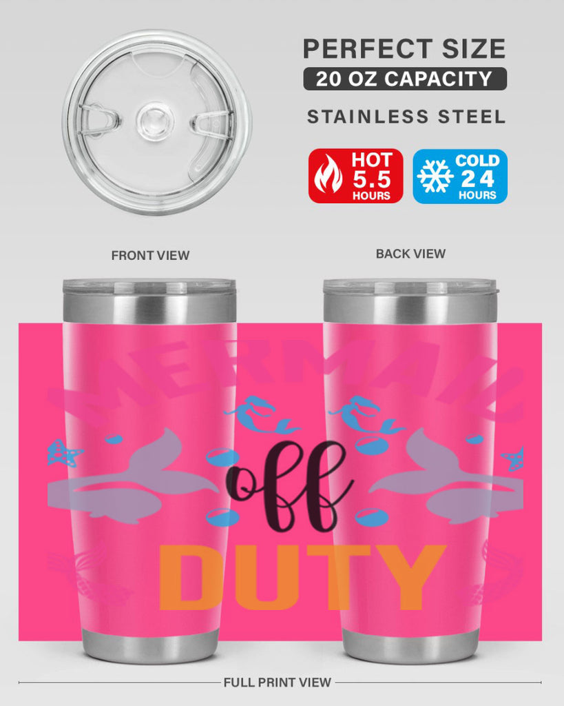 Mermaid Off Duty Design 438#- mermaid- Tumbler