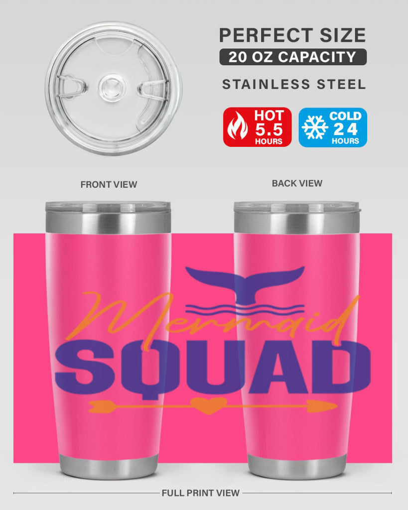 Mermaid Squad 376#- mermaid- Tumbler