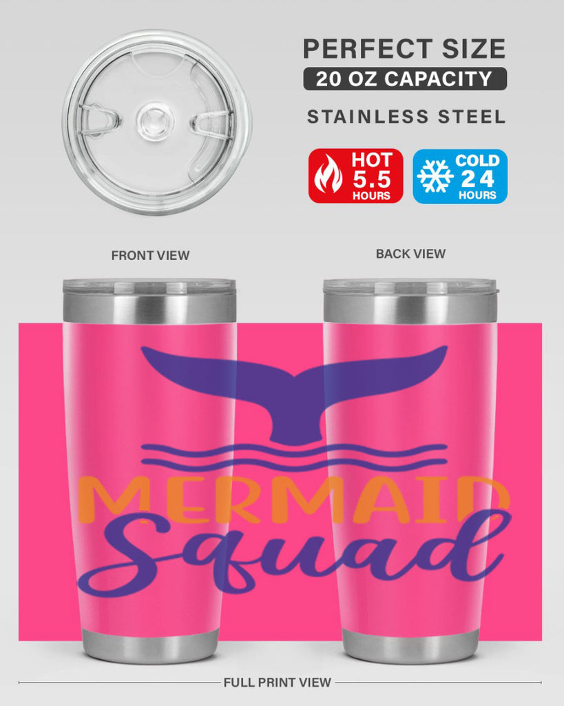 Mermaid Squad 379#- mermaid- Tumbler