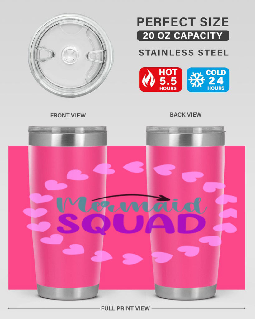 Mermaid Squad 382#- mermaid- Tumbler