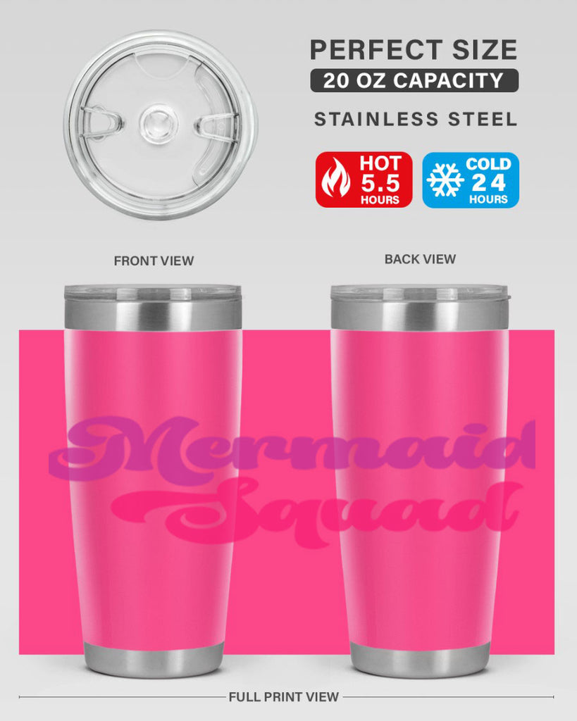 Mermaid Squad 384#- mermaid- Tumbler