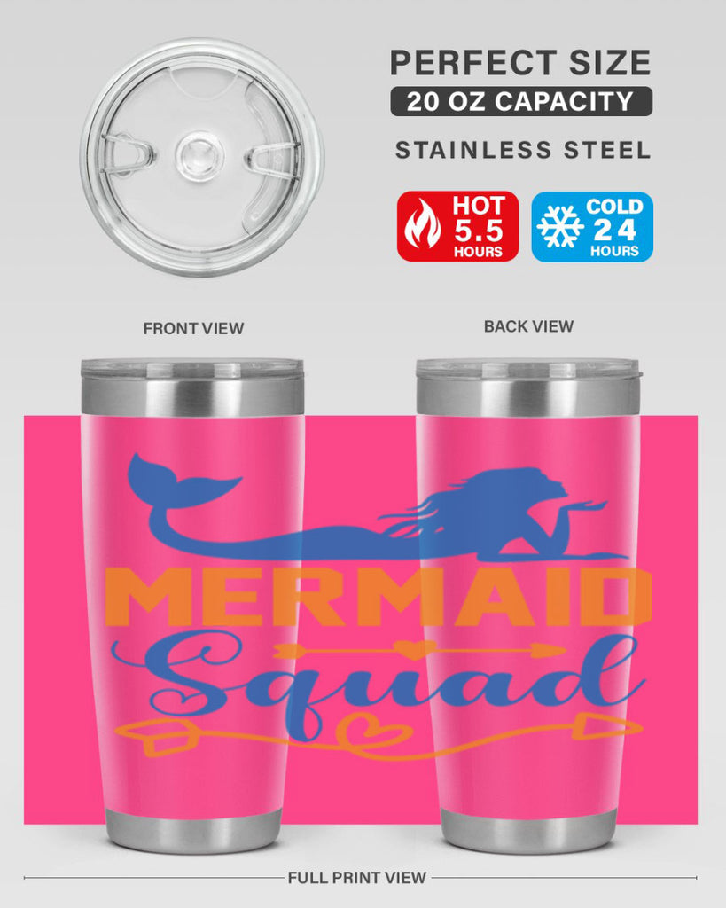 Mermaid Squad 385#- mermaid- Tumbler