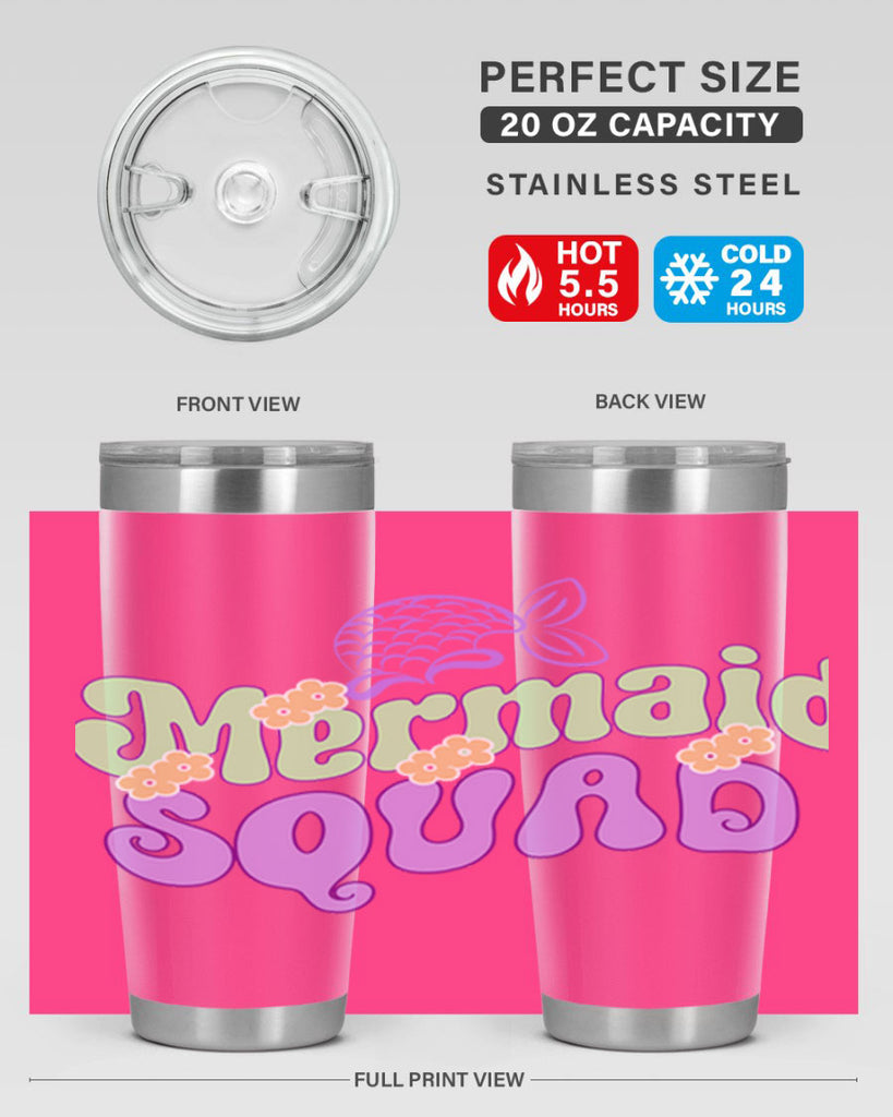 Mermaid Squad 445#- mermaid- Tumbler