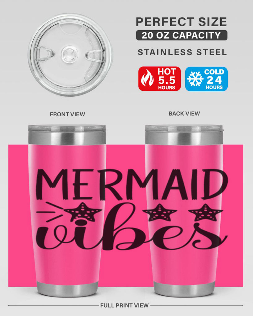 Mermaid Vibes 457#- mermaid- Tumbler