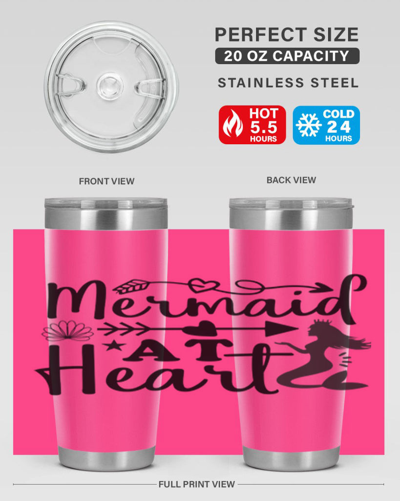 Mermaid at Heart design 397#- mermaid- Tumbler