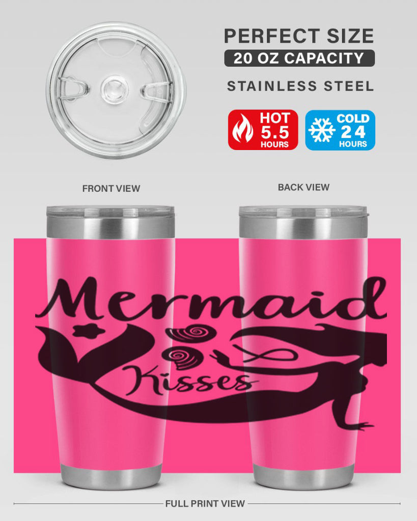 Mermaid kisses design 428#- mermaid- Tumbler