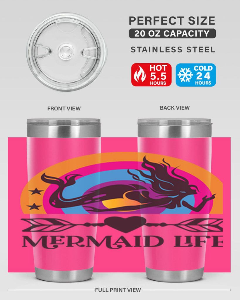 Mermaid life 431#- mermaid- Tumbler