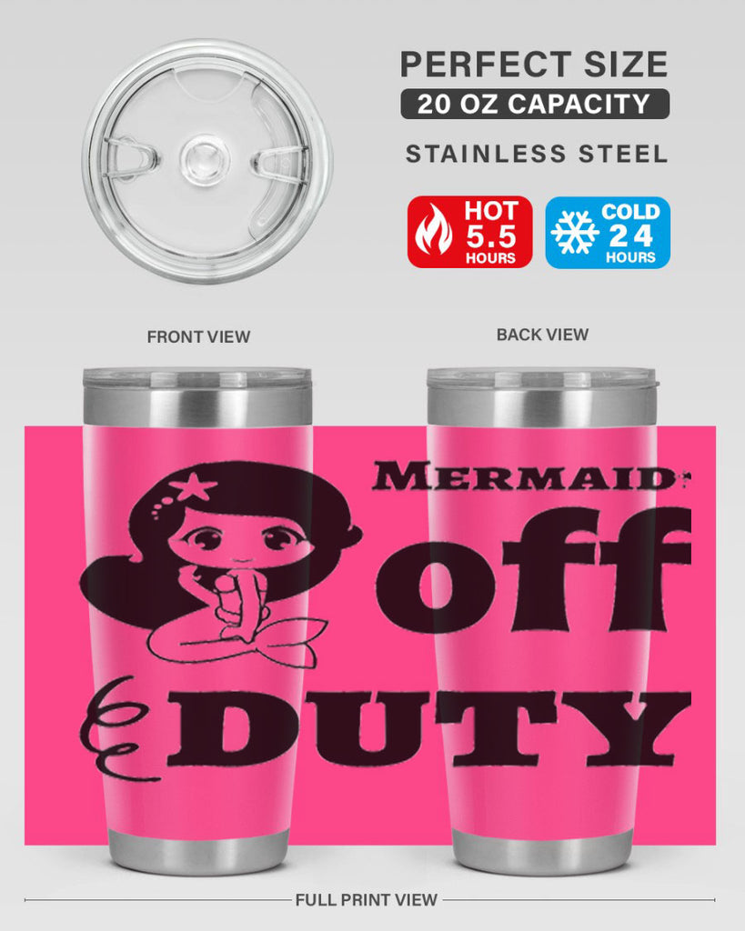 Mermaid off duty 434#- mermaid- Tumbler