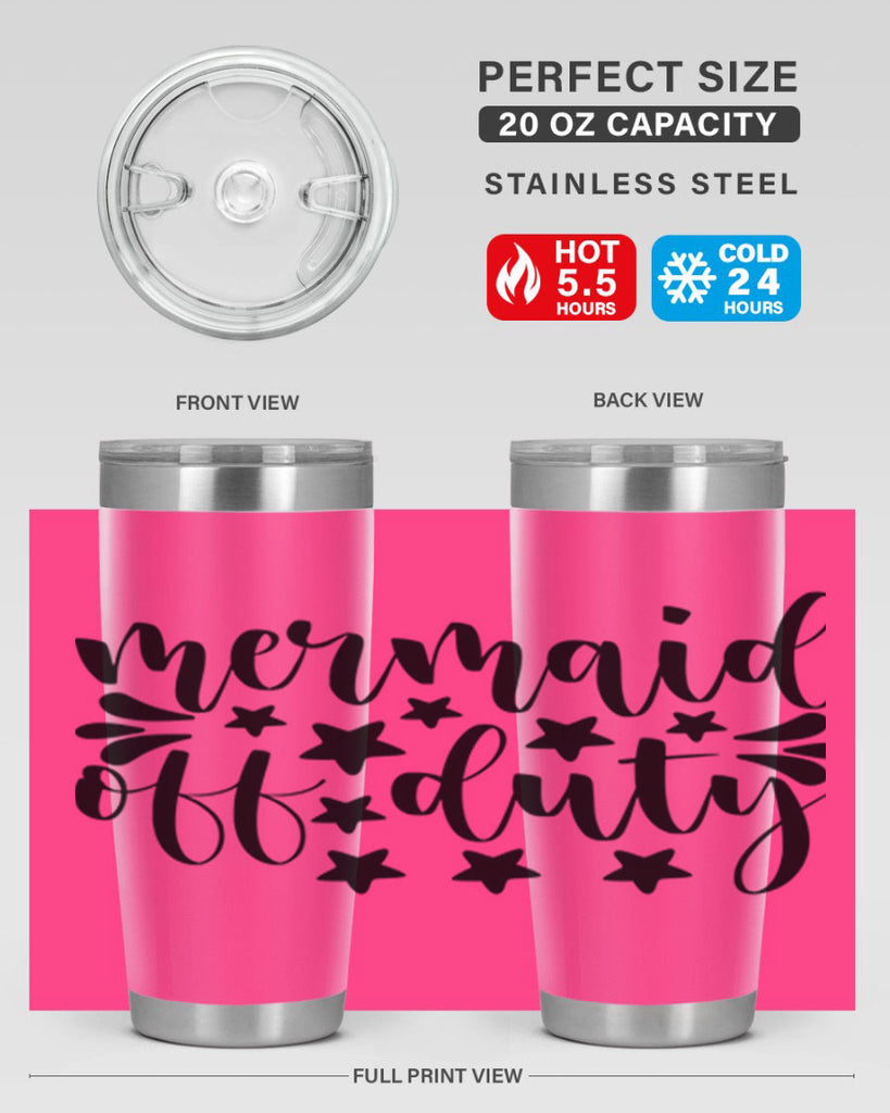 Mermaid off duty 436#- mermaid- Tumbler