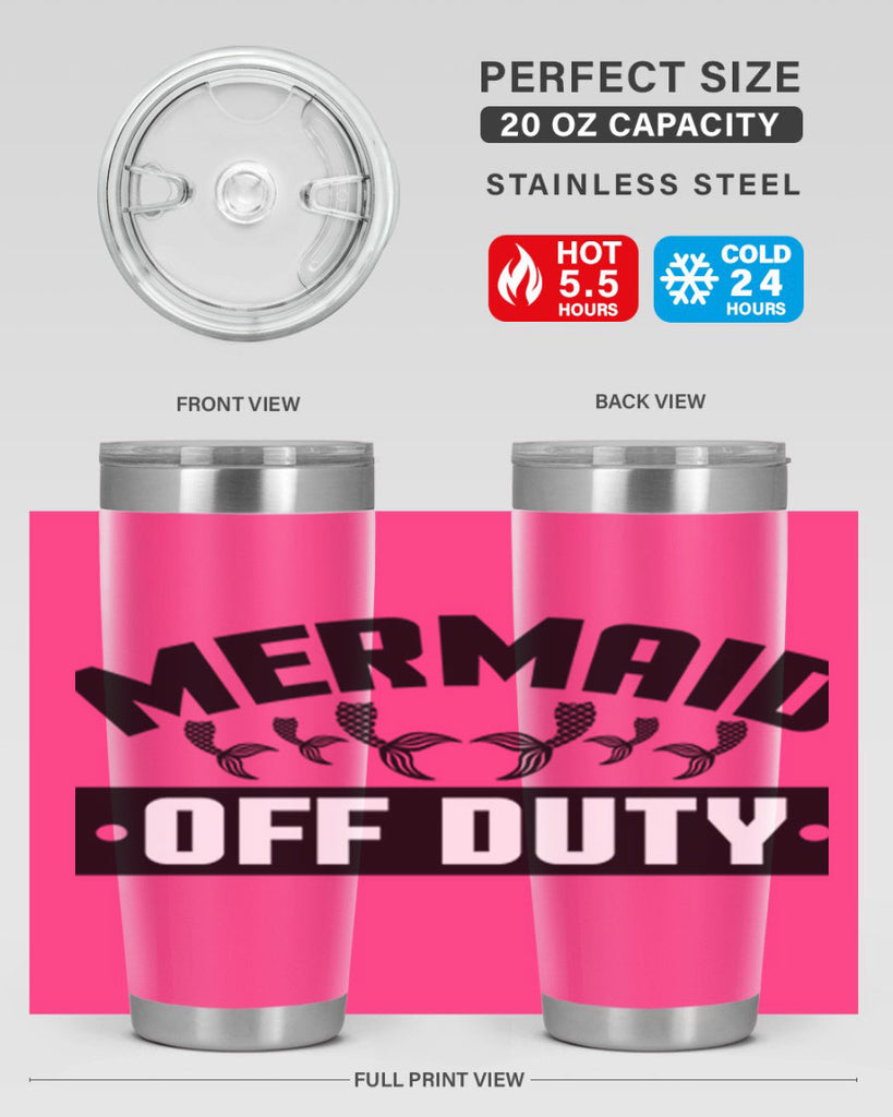 Mermaid off duty 437#- mermaid- Tumbler