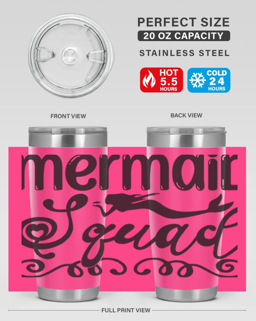 Mermaid squad 446#- mermaid- Tumbler