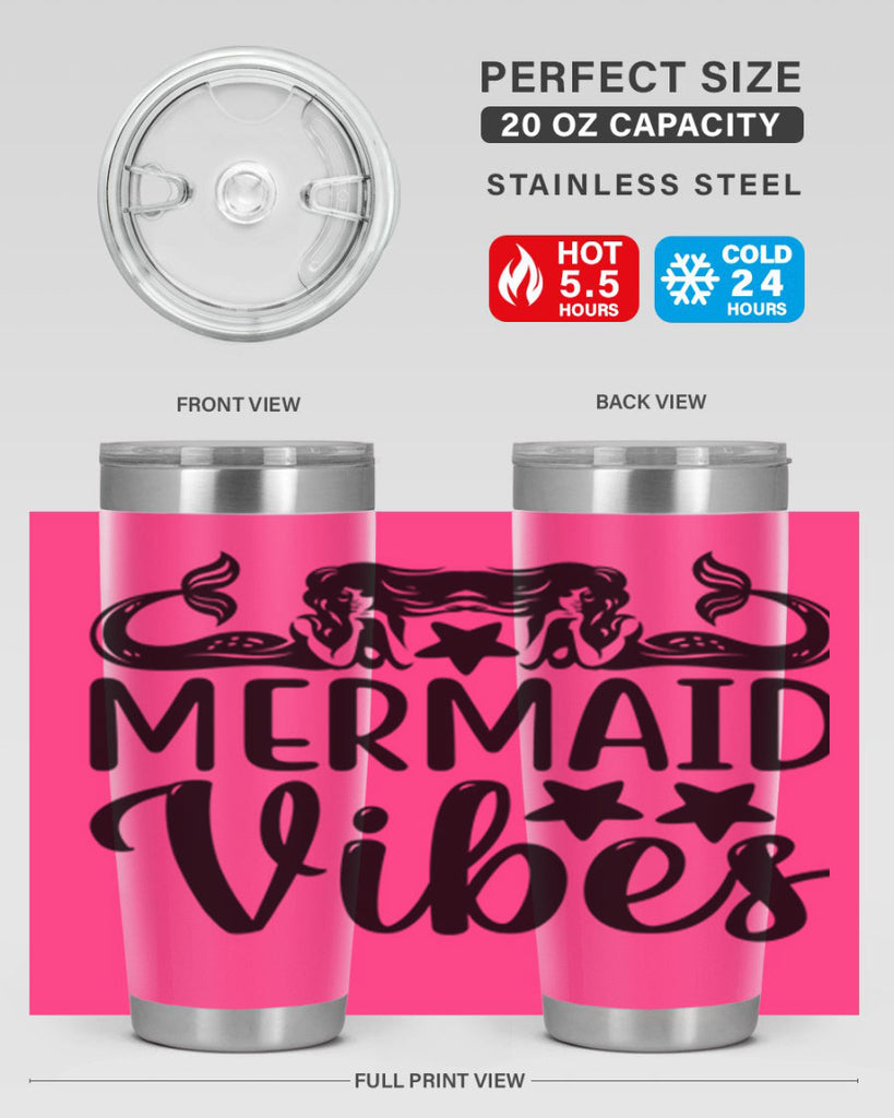 Mermaid vibes 462#- mermaid- Tumbler