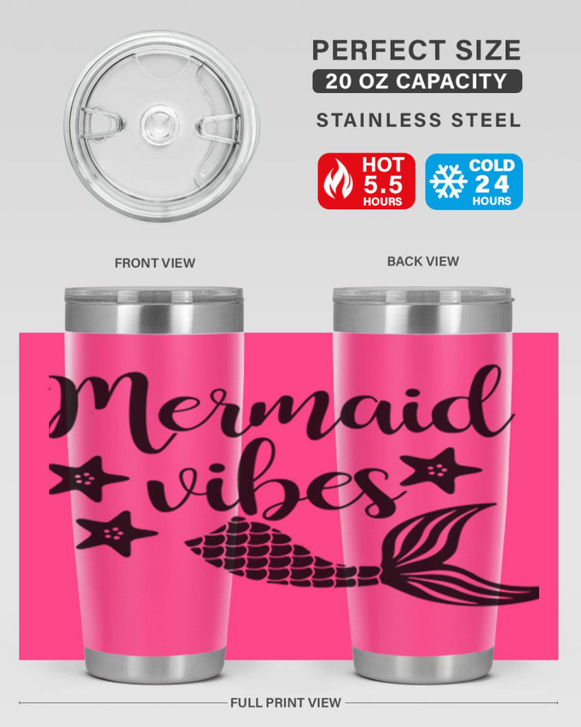 Mermaid vibes 463#- mermaid- Tumbler