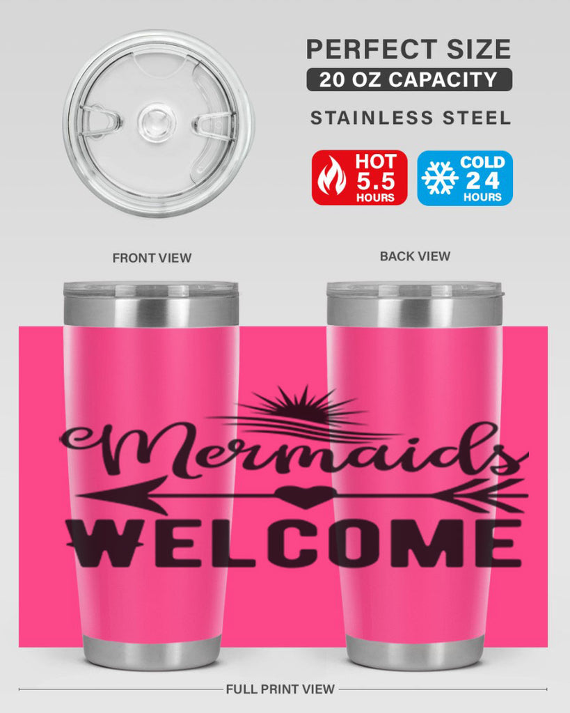 Mermaids Welcome 500#- mermaid- Tumbler