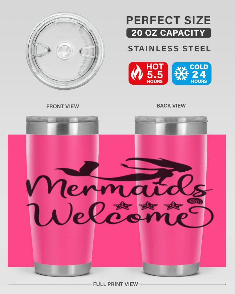Mermaids welcome design 501#- mermaid- Tumbler