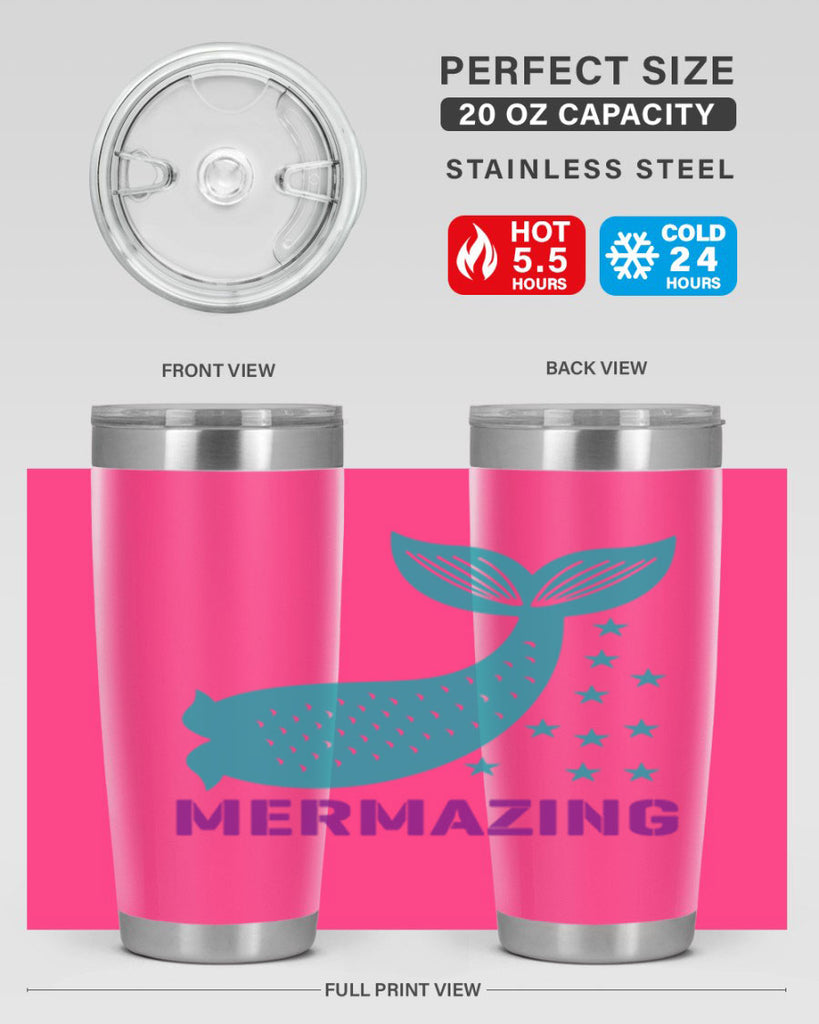 Mermazing 502#- mermaid- Tumbler