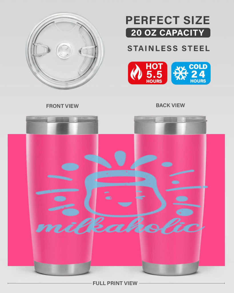 Milkaholic Style 29#- baby shower- tumbler