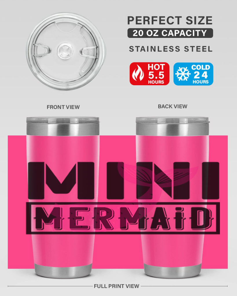 Mini mermaid 504#- mermaid- Tumbler