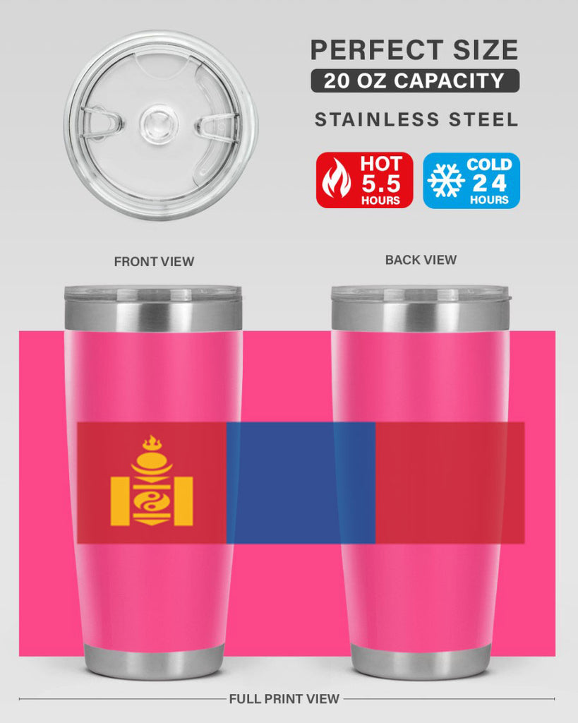 Mongolia 83#- world flags- Tumbler