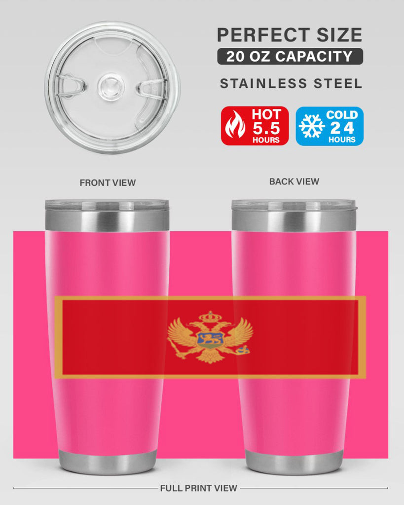 Montenegro 82#- world flags- Tumbler