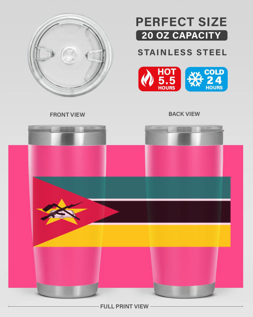 Mozambique 80#- world flags- Tumbler