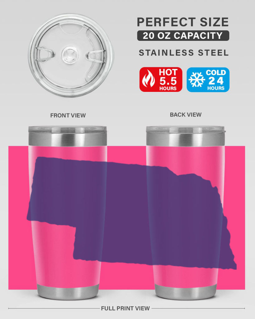 Nebraska 24#- stateflags- Tumbler