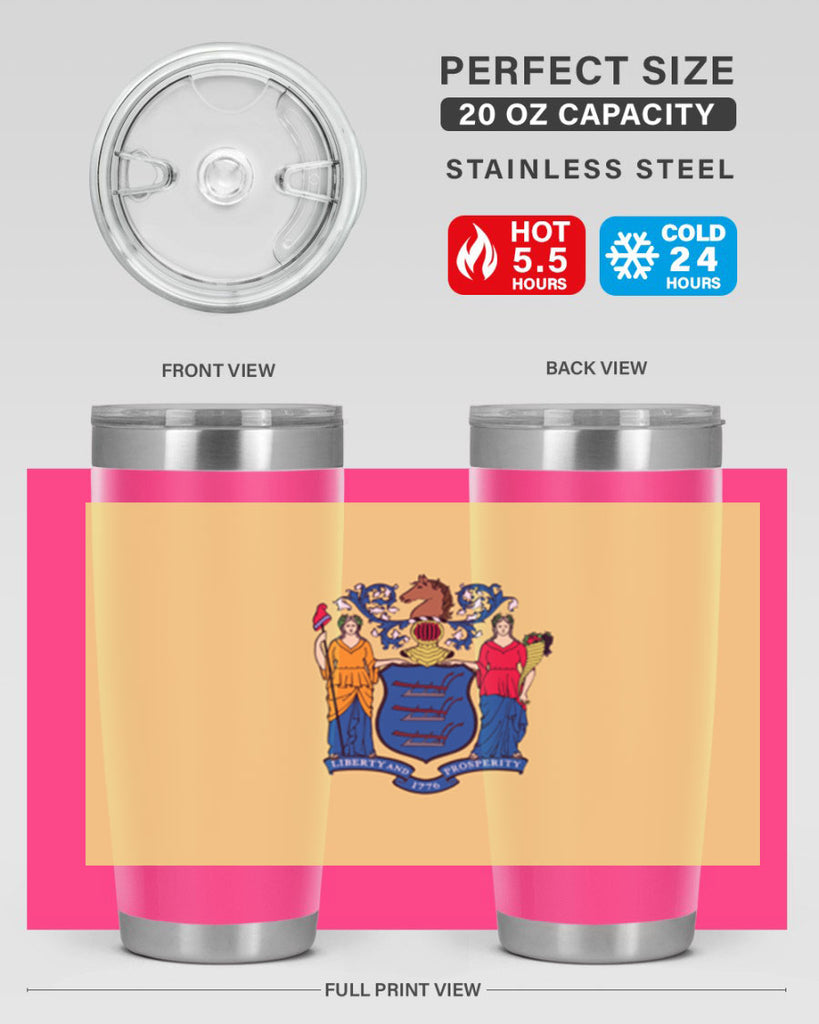 New Jersey 22#- Us Flags- Tumbler