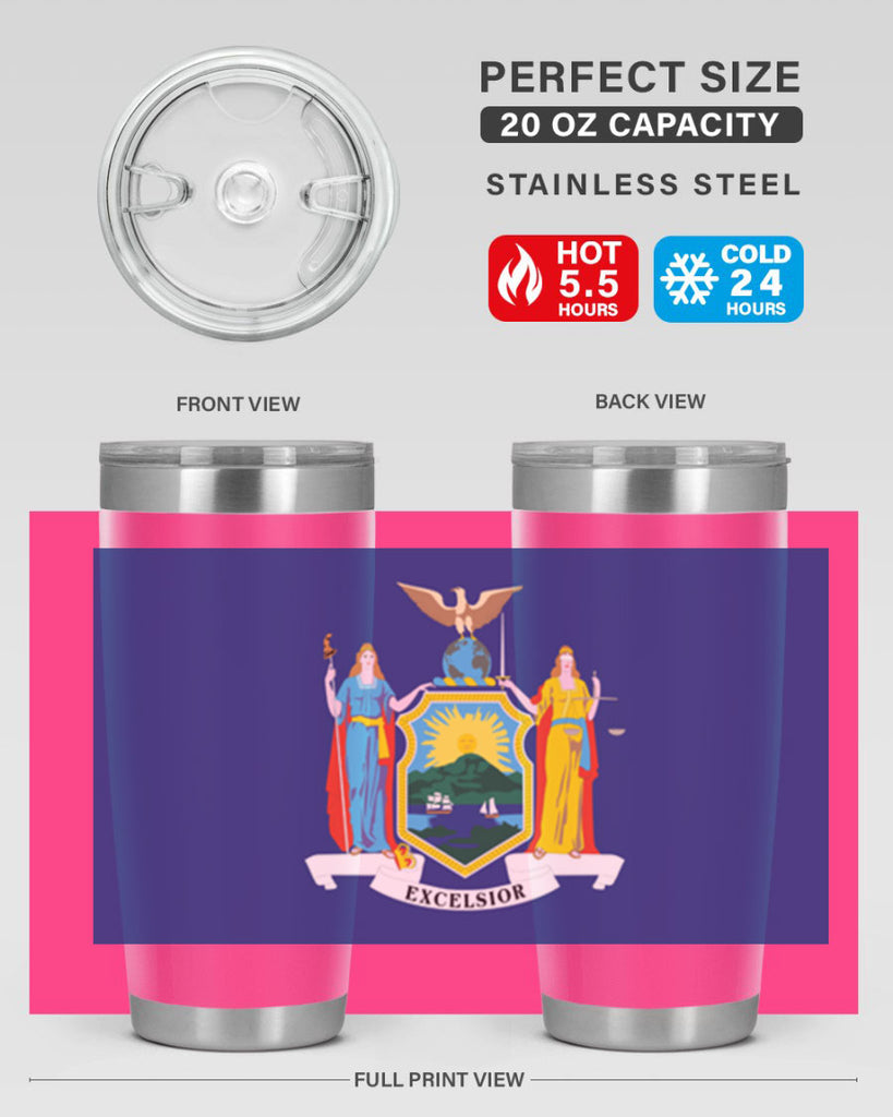 New York 20#- Us Flags- Tumbler