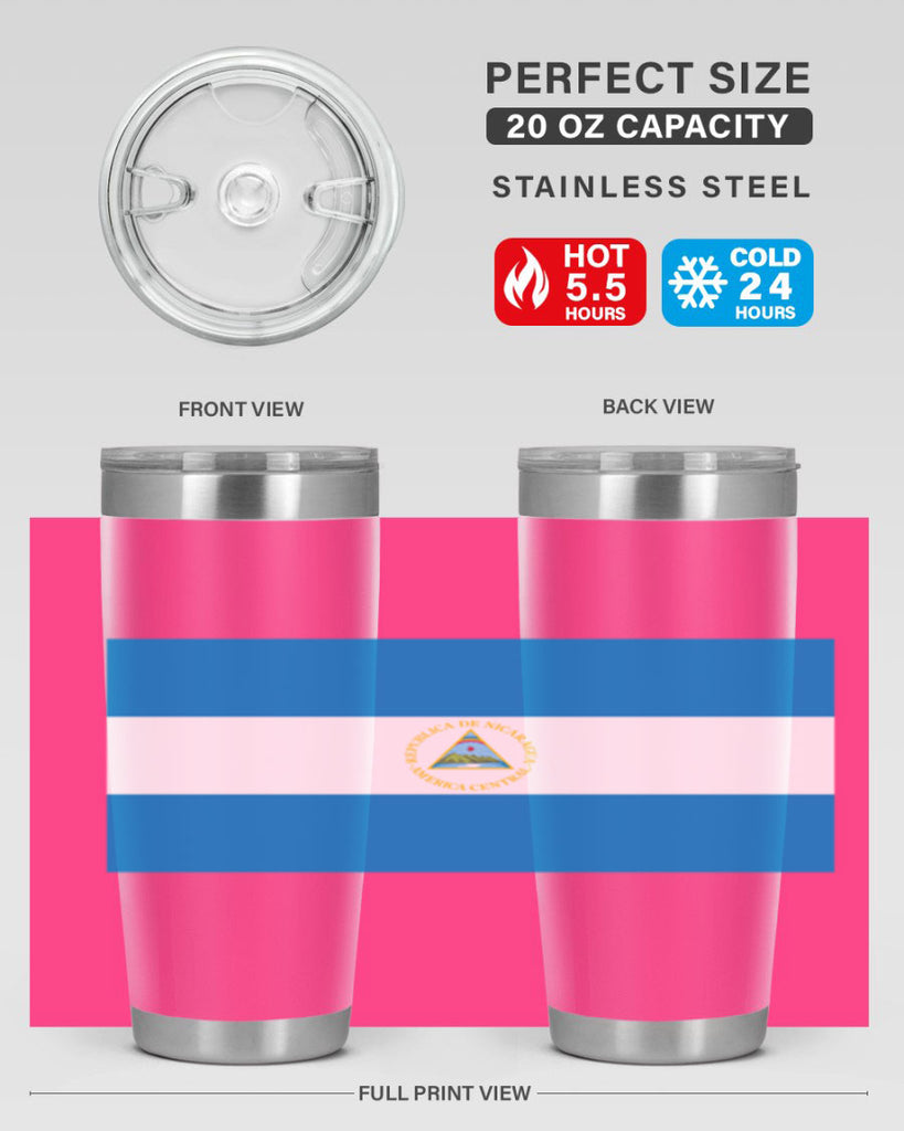 Nicaragua 73#- world flags- Tumbler