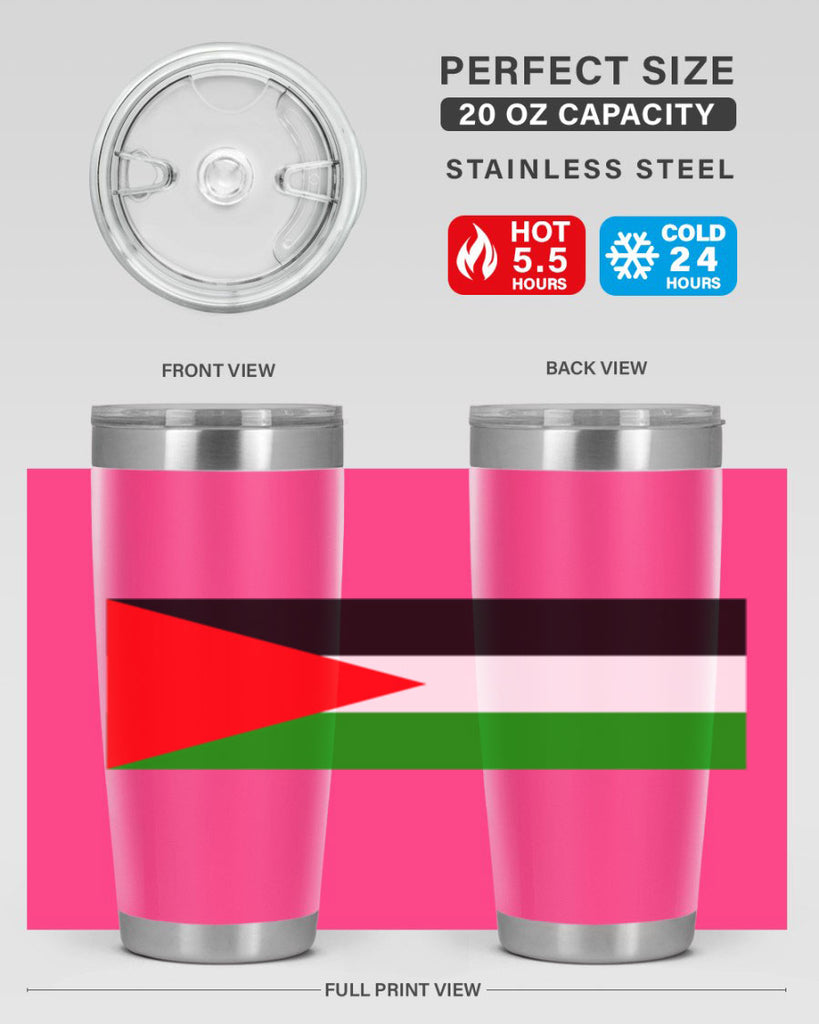 Palestine 64#- world flags- Tumbler