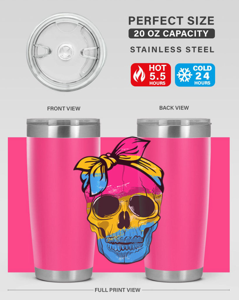 Pansexual Lgbtq Skull Gay Pride Png 30#- lgbt- Tumbler