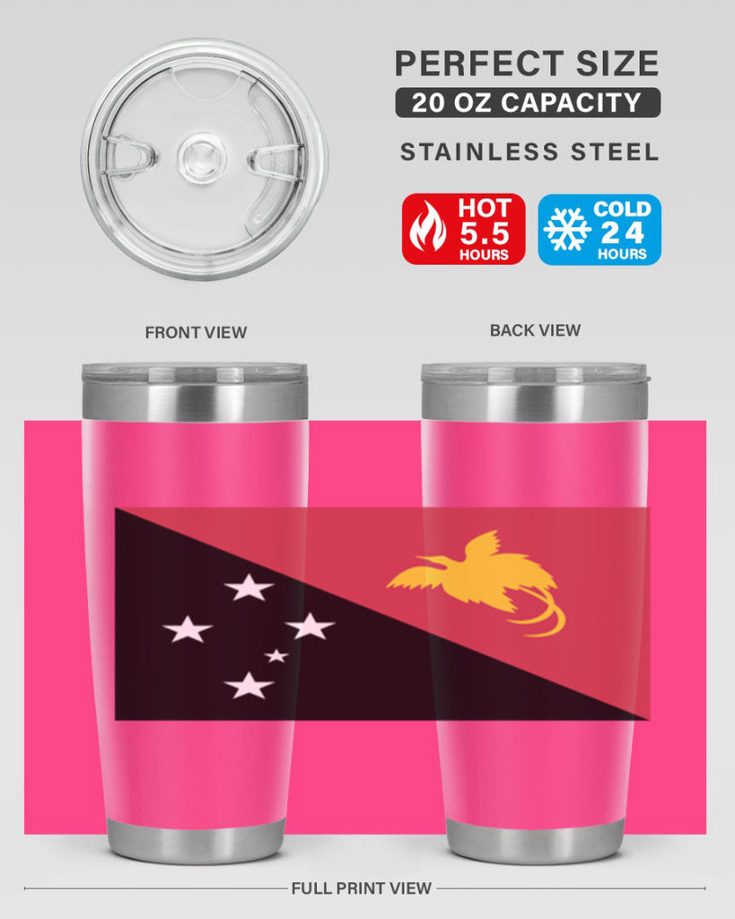 Papua New Guinea 62#- world flags- Tumbler