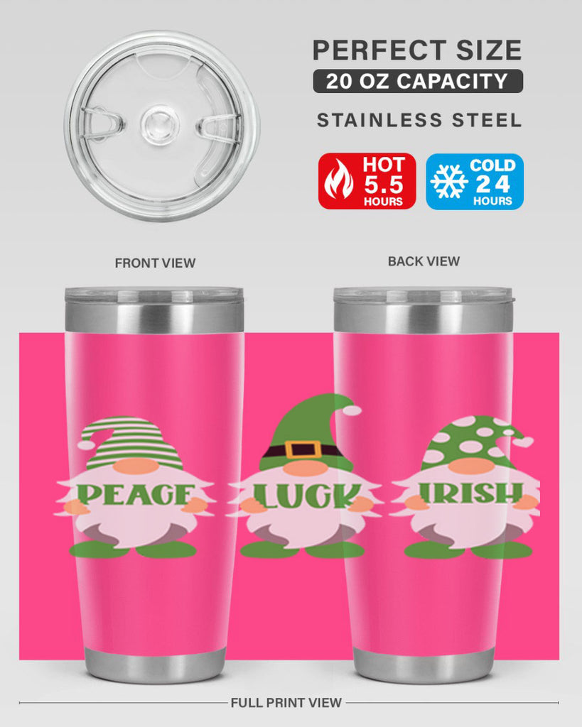 Peace Luck Irish Style 41#- St Patricks Day- Tumbler