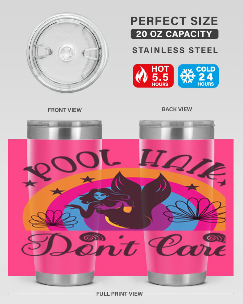 Pool hair dont care 541#- mermaid- Tumbler
