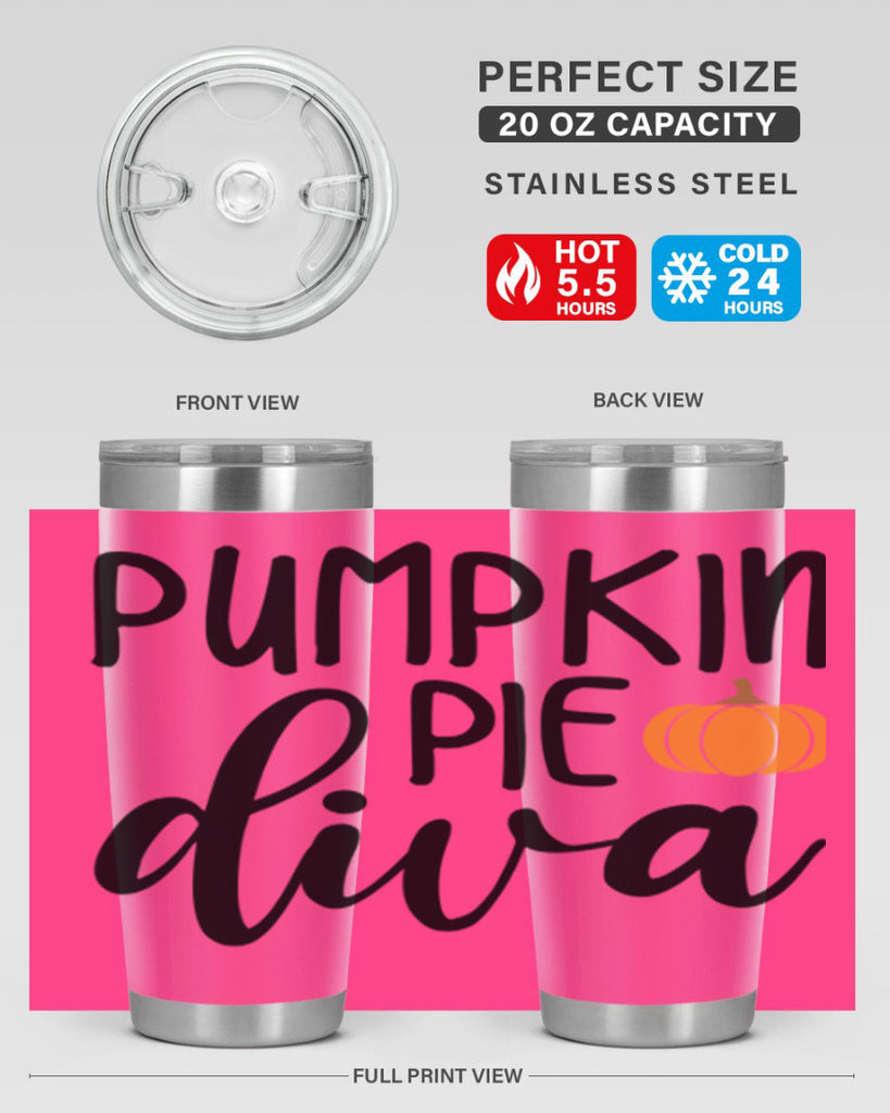 Pumpkin Pie Diva 532#- fall- Tumbler