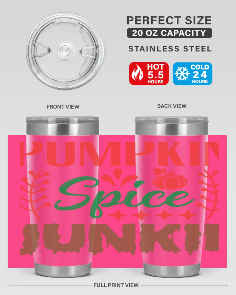 Pumpkin Spice Junkie 547#- fall- Tumbler
