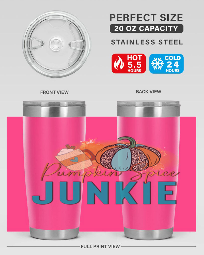 Pumpkin Spice Junkie 550#- fall- Tumbler