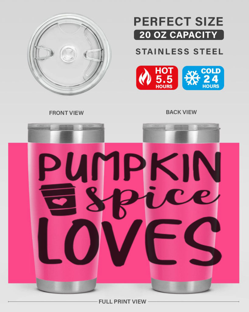 Pumpkin Spice Loves 555#- fall- Tumbler