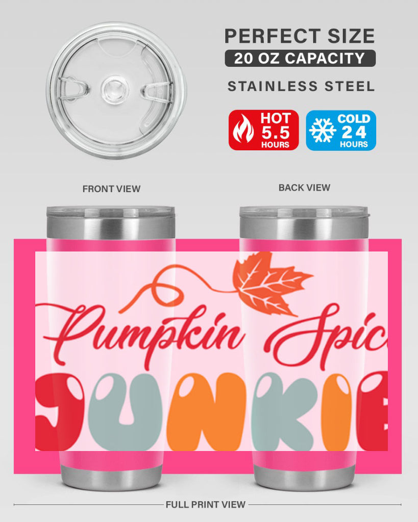 PumpkinSpiceJunkiedesign 569#- fall- Tumbler