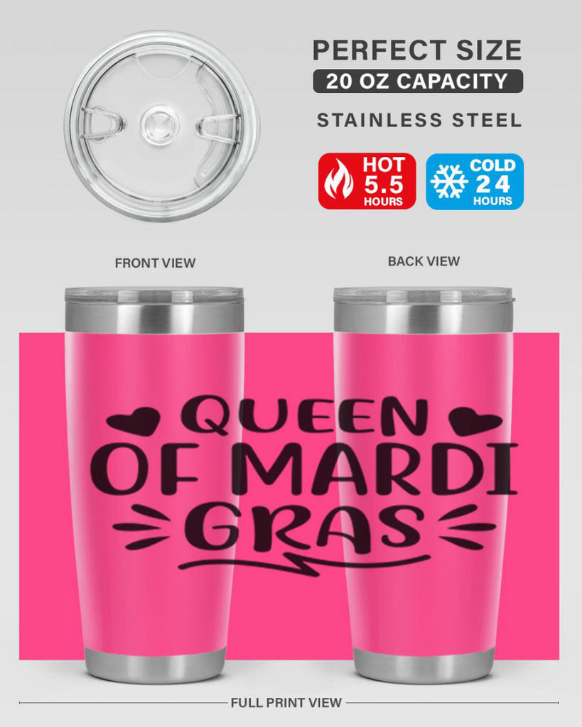 Queen Of Mardi Gras 133#- fashion- Cotton Tank