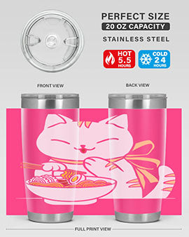 Ramen Cat Kawaii Anime Tee Japanese 280#- anime- Tumbler