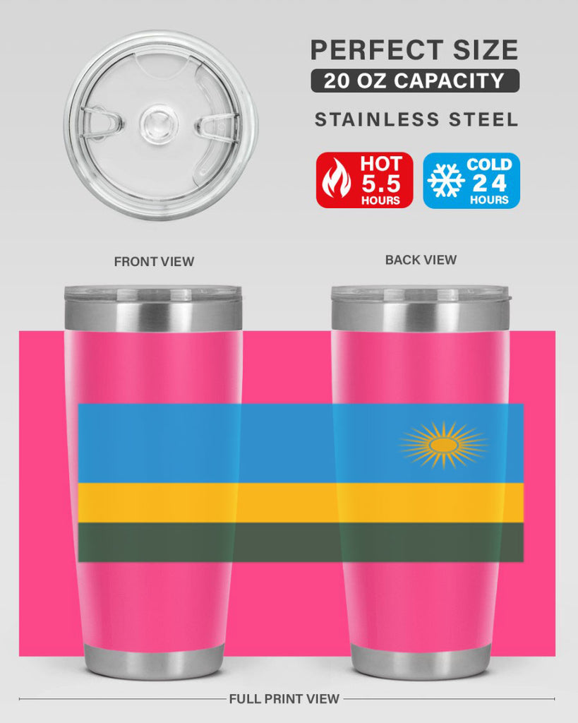 Rwanda 53#- world flags- Tumbler