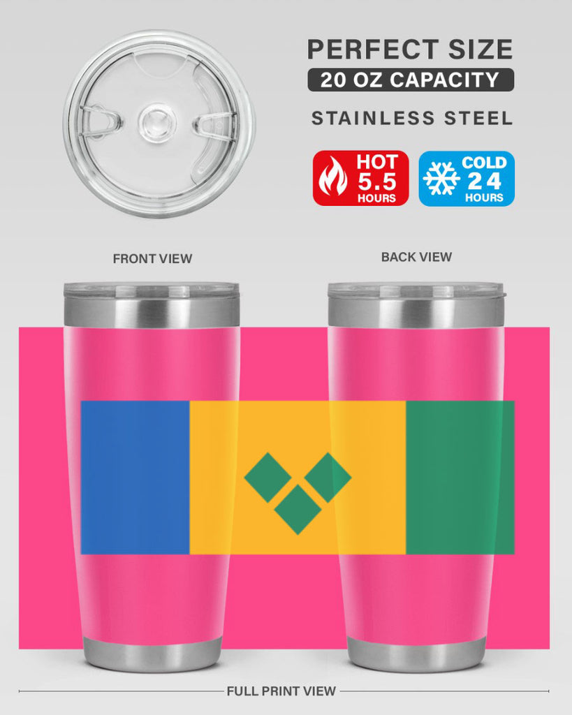 Saint Vincent and the Grenadines 50#- world flags- Tumbler