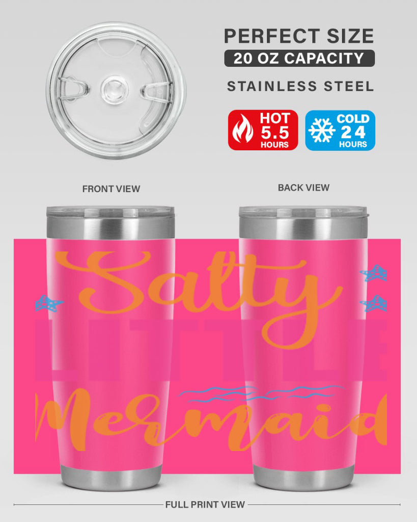 Salty Little Mermaid Design 574#- mermaid- Tumbler