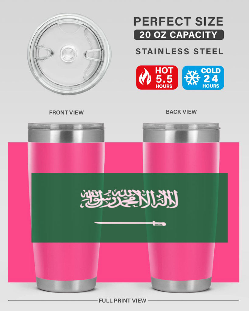 Saudi Arabia 46#- world flags- Tumbler