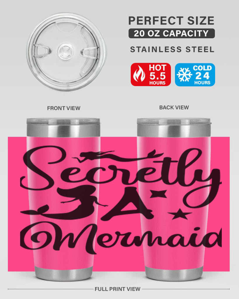 Secretly a mermaid 580#- mermaid- Tumbler