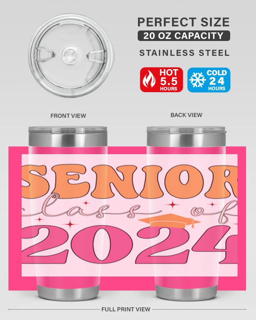 Senior class of 2024 19#- 12th grade- Tumbler