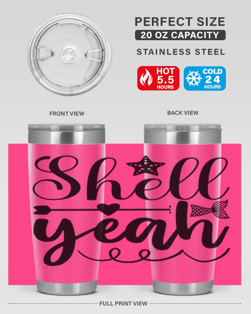 Shell Yeah 593#- mermaid- Tumbler