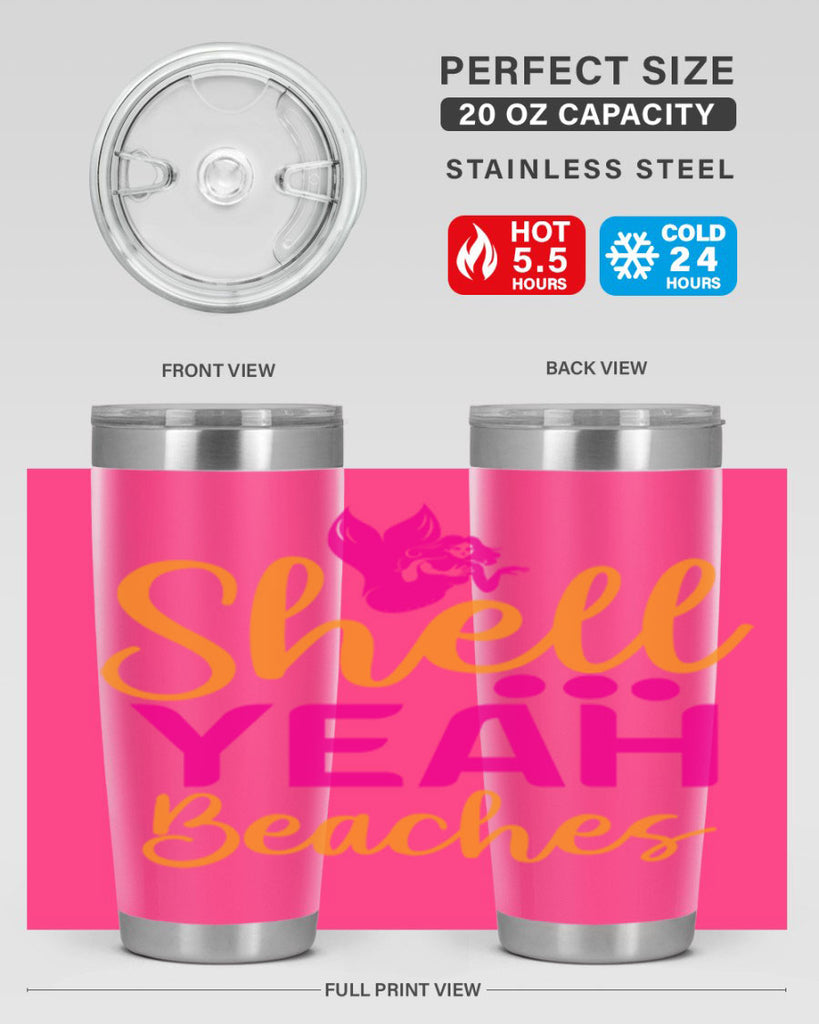 Shell Yeah Beaches 586#- mermaid- Tumbler